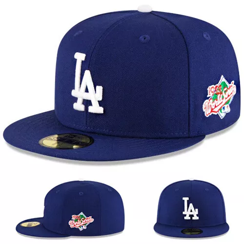 New Era L.A Dodgers 5950 Fitted Hat MLB 1988 World Series Patch Green Under Brim