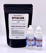 Cataract Eye Drops with 4.5% NAC, N-Acetylcarnosine 15ml Vial 2 pack!