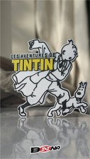 Les Aventures De Tintin logo display Hergé French Comics Beena Studio