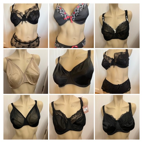 Cleo by Panache. ‘Darcy’ soft moulded balconette Bra 32GG and size 18 brief set - Picture 10 of 11