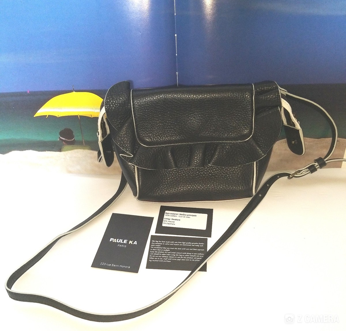 Paule Ka Black and White Leather Shoulder Bag NWT Retails $390 | eBay