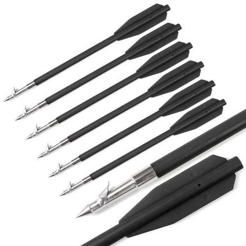 6.8" Black Plastic Fishing Hunting Bolts Arrows for 50 to 130 Pounds Crossbow 6X - Picture 4 of 11