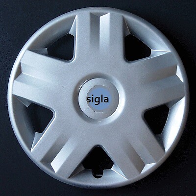 4 COPRICERCHI BORCHIE COPRI RUOTA per RENAULT CLIO 98-05 14"- 0417L - Picture 1 of 1