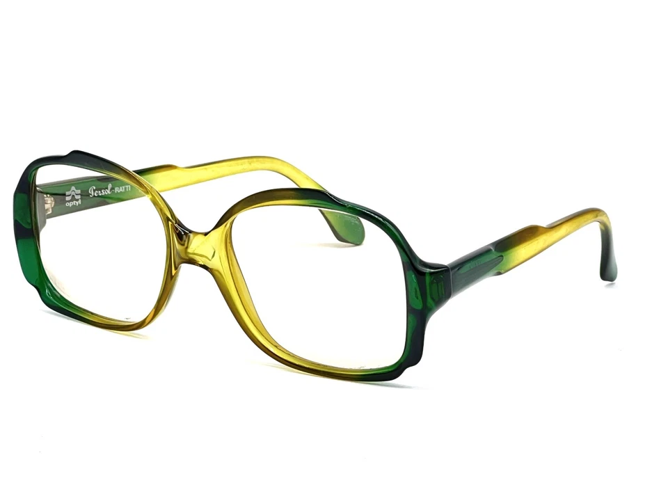 Gafas cuadradas vintage PERSOL RATTI 1980 de gran tamaño P14 Foto 3 de 4