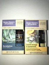 Better Homes & Gardens Eucalyptus and Sweet Orange Essential Oil 15mL (Lot Of 2)