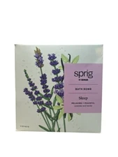Lot Of 2 Sprig by Kohler Bath Bomb Lavender And Vanilla 5oz ( Sleep )