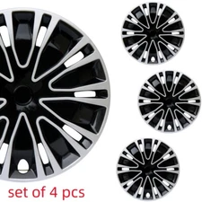 16" Wheel Cover Hubcap Replacement Fits for 16" Camry Corolla Rims Silver&Black