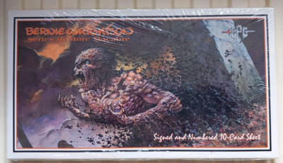 BERNIE WRIGHTSON FANTASY ART TRADING CARDS SIGNED AND NUMBERED 10 CARD SHEET