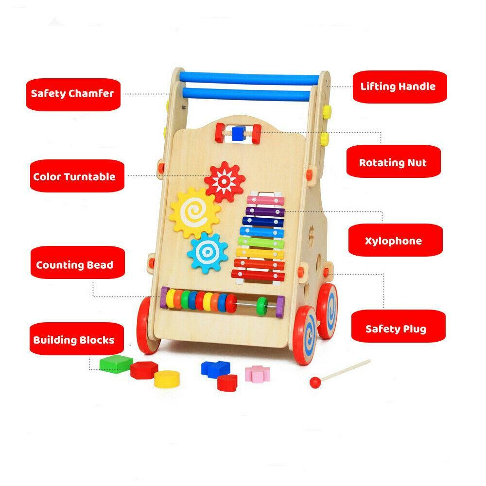 tidlo wooden activity walker
