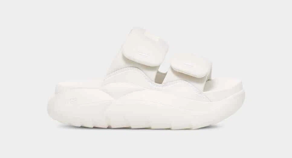 UGG LA Alto Stitch Slide White Sliders Limited Stock All Sizes | eBay