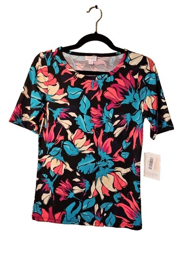 T-shirt à manches LuLaRoe Randy Raglan neuf avec étiquettes taille XXS