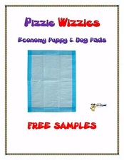 400ct 23x24" Pizzie Wizzies Economy Puppy-Piddle-Pee Wee Dog Pads FREE SAMPLES