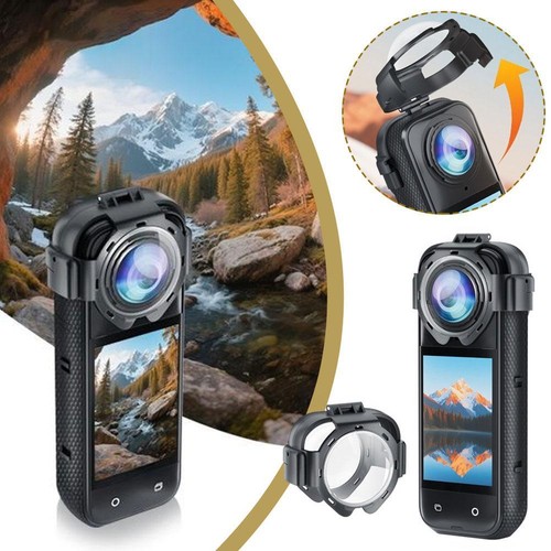 Aufsteckbarer Glasschutz für Action Kameras für die Insta360 X5 Snap Kamer D3P8 - Zdjęcie 2 z 13