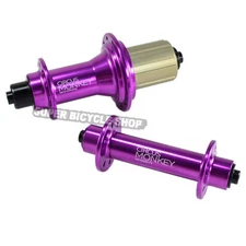 Circus Monkey HRW Road Hubs, 16 Hole ,1 Pair, Purple