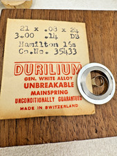 Hamilton Factory DURILIUM Mainspring for 16s Hamilton No. 35433 / 717040 - Alloy