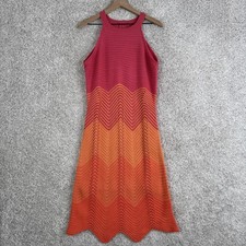 Taylor Women's Crochet Knit Sweater Ombré Halter Dress - Large