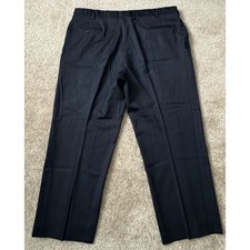 Jos A Bank 44 x 39 Black Signature Collection Tailored Fit Mens Dress Pants