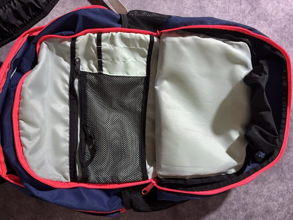 Adidas Back Back for Laptop Blue and Neon Pink Zippers. Great Condition Large - Image 4 of 4