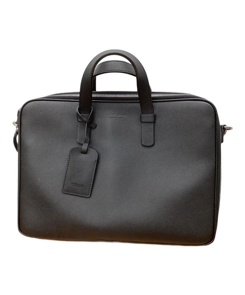 GIORGIO ARMANI портфель из черной кожи бизнес сумка мужчин б/у подлинный - Изображение 2 из 4