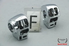 2010 Harley Electra Glide CVO Hand Control Switch Housing Set CHROME #4132