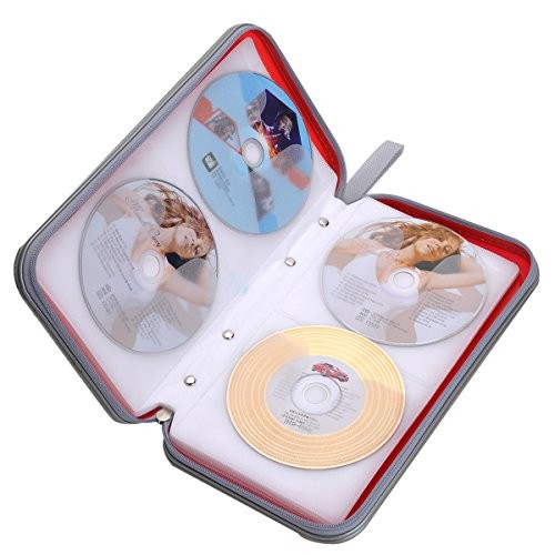 Wismart 72 capacità resistente CD DVD Blu-ray custodia multimediale supporto di archiviazione - Foto 5 di 6