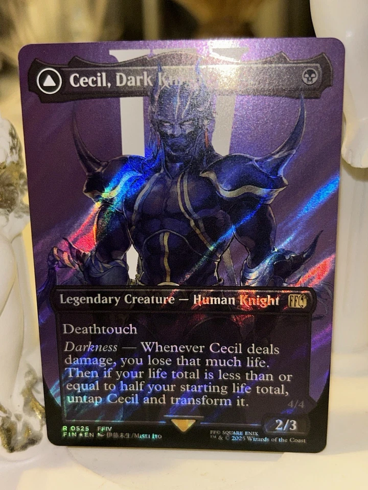 MTG Surge Foil Cecil, Dark Knight Full Art Final Fantasy English FIN-Black R NM - Image 4 of 4