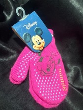 Disney Minnie Mouse Pink Polka Dot Knit Mitten For Kids