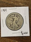 1921 Walking Liberty Half Dollar – Silver – Circulated – Original