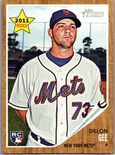 2011 Topps Heritage #181 Dillon Gee