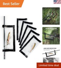 Tangle-Free Fishing Gear Storage - Clear PVC Lure Wraps 5-Pack for Anglers