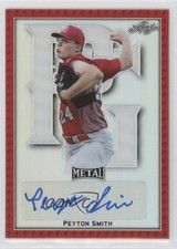 2020 Leaf Perfect Game All-American Classic Metal Red 2/5 Peyton Smith Auto 0tw4