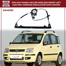 For Fiat Panda Mk2 169 2003-21 Front Left Electric Window Regulator with Motor