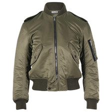 Saint Laurent Men s Green Nylon Bomber Jacket...