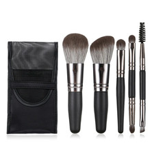 5 Pcs Mini Makeup Brushes Set Eye Shadow Foundation Powder Eyelash Lip Concealer