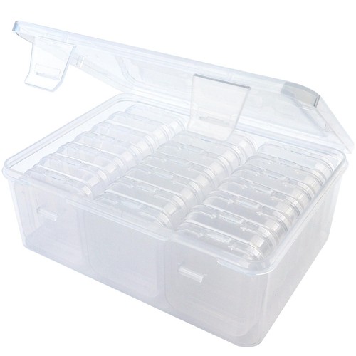 Bead Organizers Box, Plastic Storage Cases Mini Clear Bead Storage Containers...