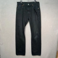 Levis 501 Mens Size 32 x 32 Original Fit Black Jeans 100% Cotton Denim