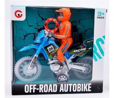 Kids Toy Motorcycle with Rider – Racing Bike with Sound & Light