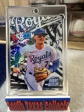 Bobby Witt Jr - KC Royals. Custom card star refractor sand glitter