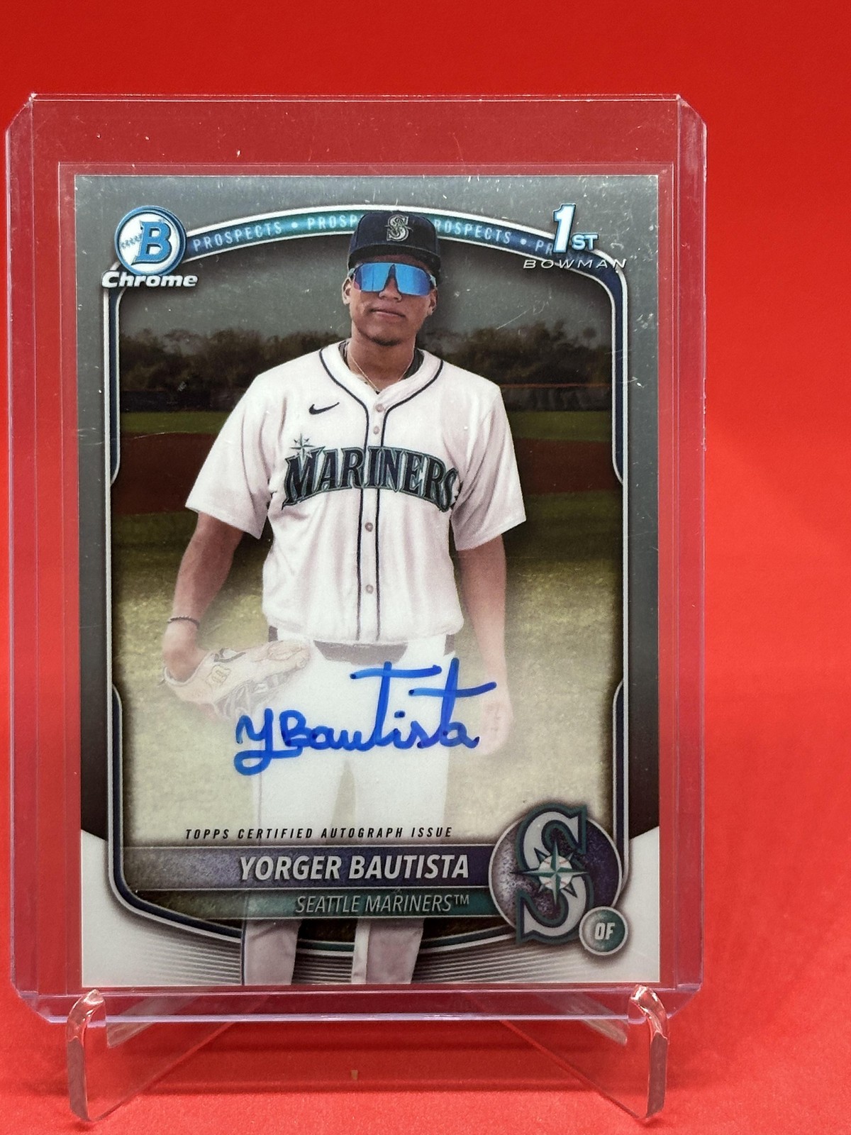 2025 Bowman Chrome #CPA-YB Yorger Bautista 1st Prospect Autographs