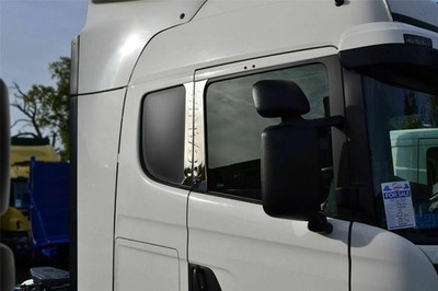 Fits Scania Streamline P G R series Chrome Door Pillar Trim 2 door 4 pcs S.STEEL