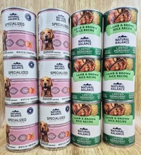 12 Cans - Natural Balance Lmtd Ingredient Lamb Brown Rice & Specializd Nutrition