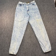 Vintage Sasson Womens Acid Wash High Waisted Tapered Jeans Made in USA Size 11