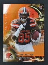 2015 Topps Platinum #116 Vince Mayle Rookie Orange Refractors Rookie Browns
