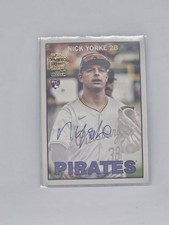 Topps 2025 Archives Nick Yorke Rookie Autographed 1967 Fan Favorites Pirates