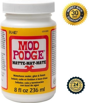 Mod Podge Matte Sealer, Glue & Finish: All-in-One Craft Solution- Quick Dry, ...