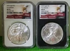 2020 American Silver Eagles First Releases NGC MS70 & MS69 Bald Eagle Label  (B)