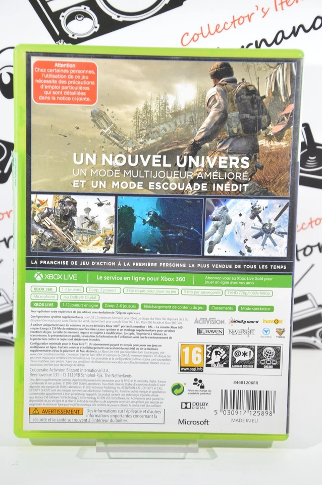 CALL OF DUTY GHOSTS XBOX 360 16+ VIDEOGAMES VERSIONE FRANCIA ACTIVISION - Immagine 3 di 3