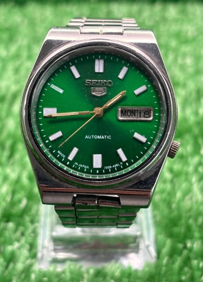 Vintage Seiko 5 Automatic || Green Dial || Men's Vintage Watch || - Image 2 of 4