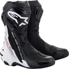 ALPINESTARS Supertech R Vented Boots - Black/White - US 8 / EU 42 2220121-12-42