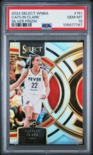 2024 Panini Select WNBA Caitlin Clark Silver Prizm #151 PSA 10 Indiana Fever